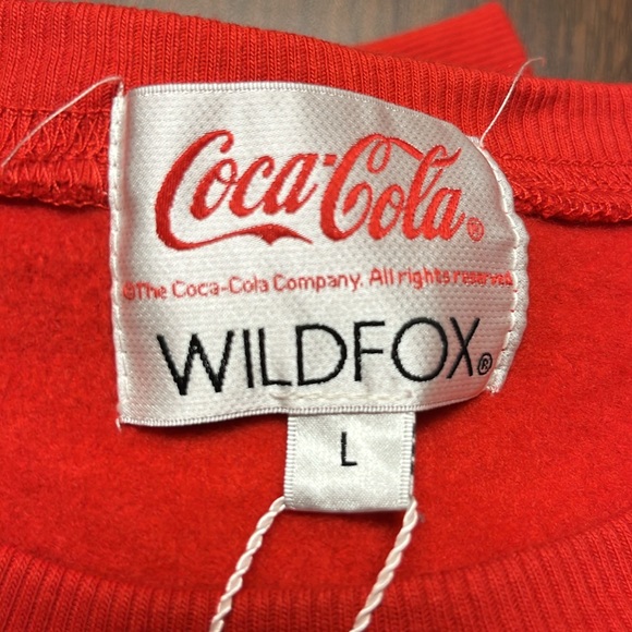 Coco Cola and Wildfox sweatshirt, size large, NWT‎ - Picture 10 of 14